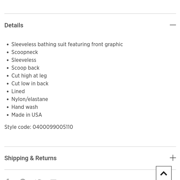 SALE! KNOWLITA "90210 OR NOWHERE" PRINT BATHING SUIT. - Picture 4 of 5